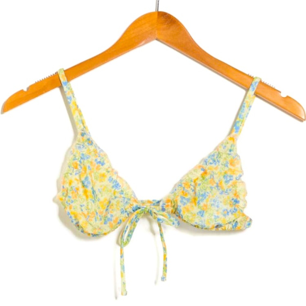 NWT Topshop floral mesh triangle bra